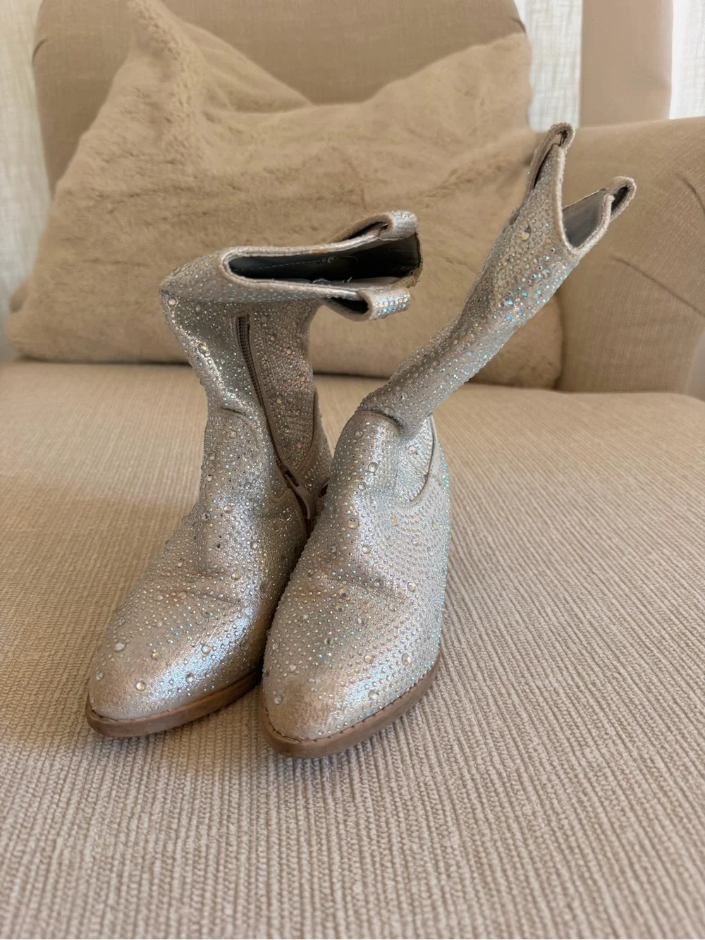 Forever rhinestone western girls pointed toe cowboy boots 11T - Picture 2 of 7